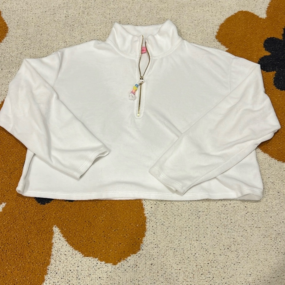 NWOT Stoney Clover Ln for Target White Terrycloth Pullover